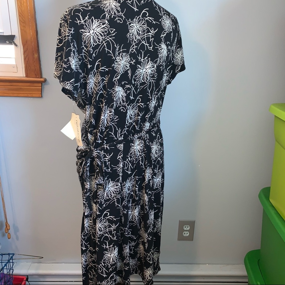 NWT Notations floral ss wrap dress xl - Picture 6 of 6